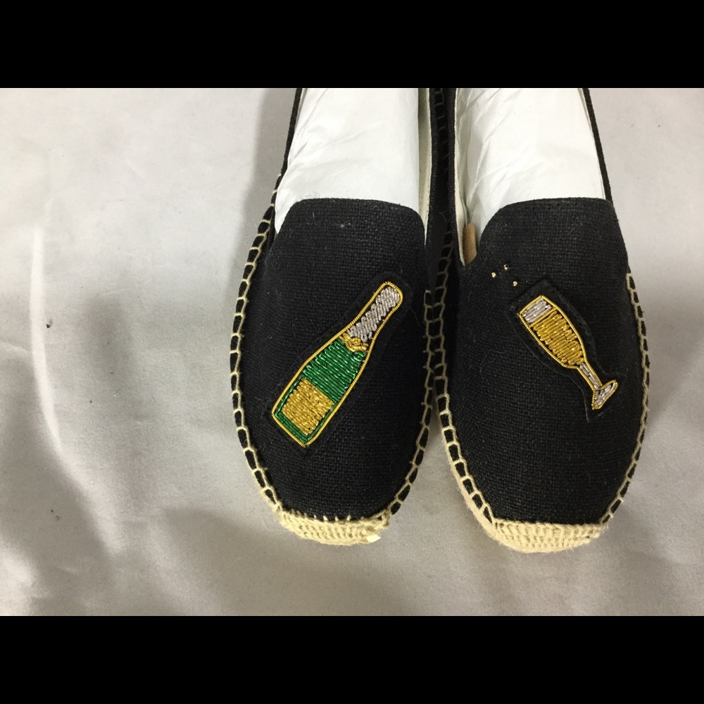 Soludos Black Smoking Slipper, NIB, Size 6.5